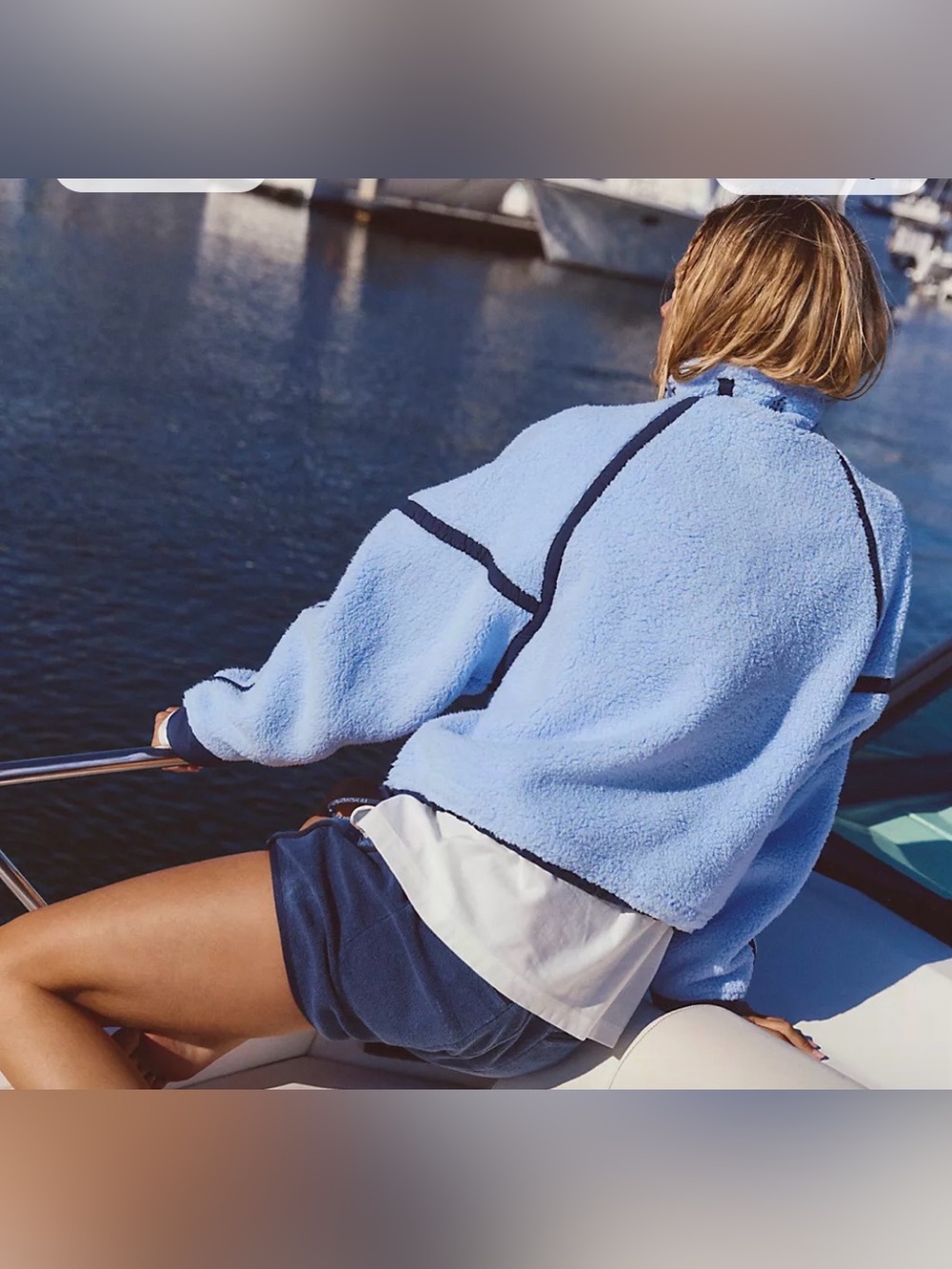 Free People Mountain High Half-Zip Fleece Jacket - Picture 3 of 3